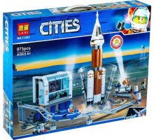 Конструктор Lari 11387 Космическая ракета и пункт управления запуском. Сити