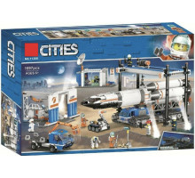 Конструктор City 11388 Площадка для сборки и транспорт для перевозки ракеты, 1097 деталей
