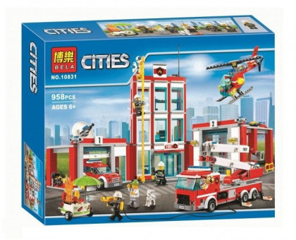 Конструктор Bela 10831 Пожарная часть. Город