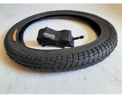 Вело покрышка с камерой 16 дюймов Стрелка 16*2.125. (64-305)