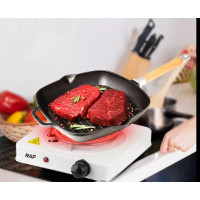 Двухконфорочная электрическая плита переносная RAF 8020-B Спиральная электроплитка настольная