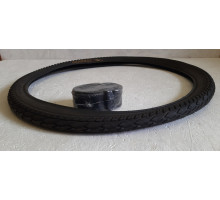 Вело покрышка с камерой 24 дюйма Генерал Стрелка. Резина 24*2.125 с камерой в комплекте..