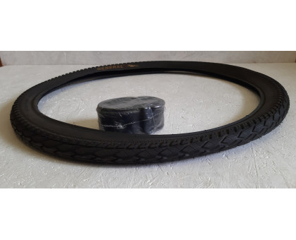 Вело покрышка с камерой 24 дюйма Генерал Стрелка. Резина 24*2.125 с камерой в комплекте..