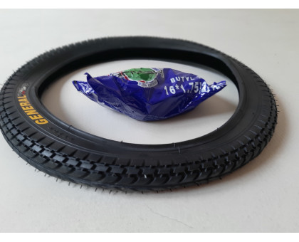 Вело покрышка с камерой 16*2.00 Елочка. 16 дюймов