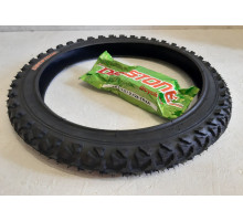 Вело покрышка с камерой 16*2.125 Deestone Шип 16 дюймов с камерой в комплекте