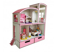 Домик для кукол Барби 3128 Пентхаус Барби с мебелью, текстилем и BOX